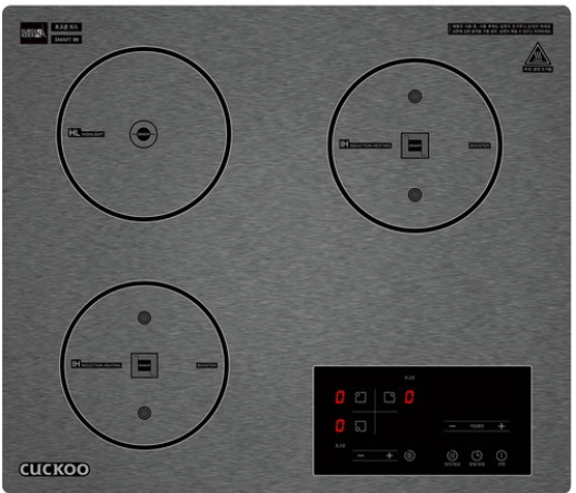 쿠쿠 하이브리드 빌트인 전기레인지 3구